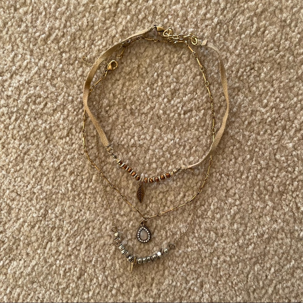 Bass Co layered necklace set